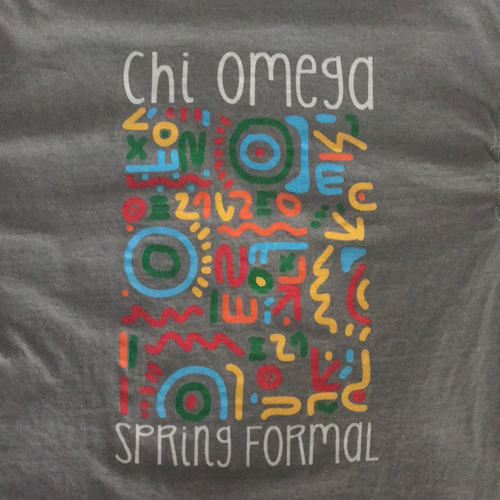 Chi Omega Formal Tshirt Wake Forest